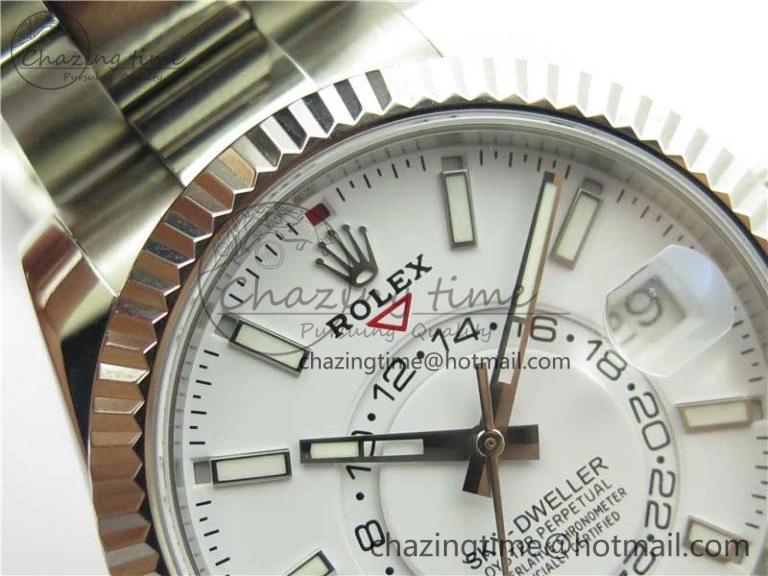 Sky-Dweller 326934 SS Noob 1:1 Best Edition White Dial on SS Bracelet Asian 23J to Sporty 2880