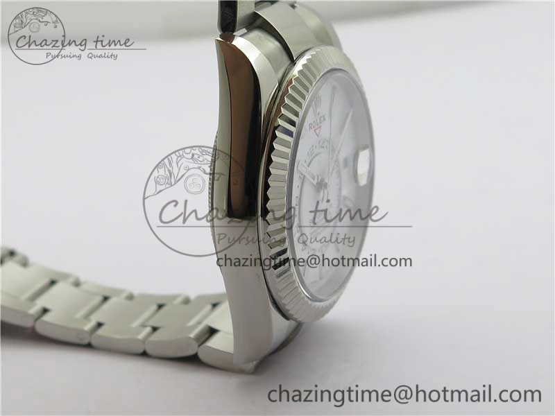 Sky-Dweller 326934 SS Noob 1:1 Best Edition White Dial on SS Bracelet Asian 23J to Sporty 2880