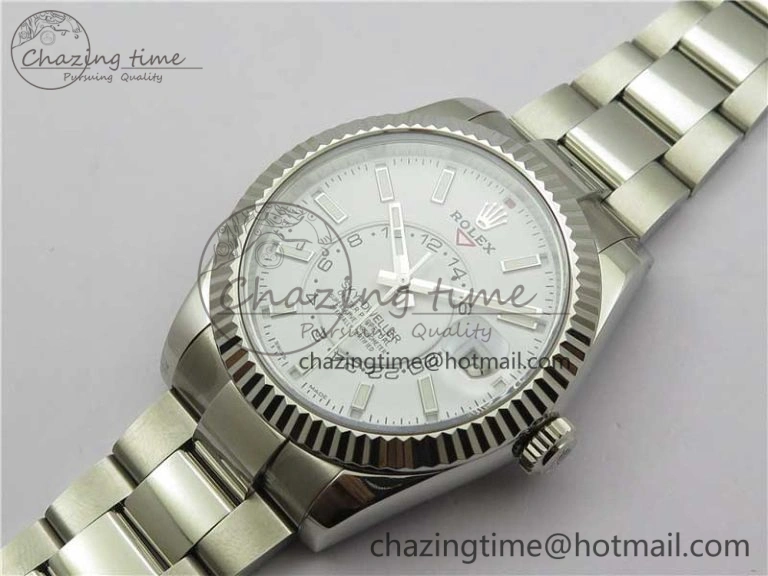 Sky-Dweller 326934 SS Noob 1:1 Best Edition White Dial on SS Bracelet Asian 23J to Sporty 2880