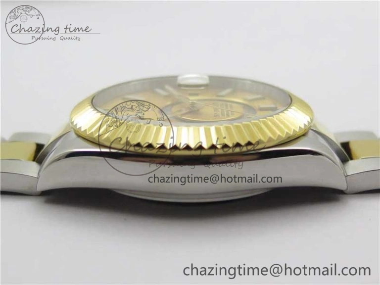Sky-Dweller 326934 SS YG AIF Gold Dial on SS YG Bracelet A23J to GoodFit 2786