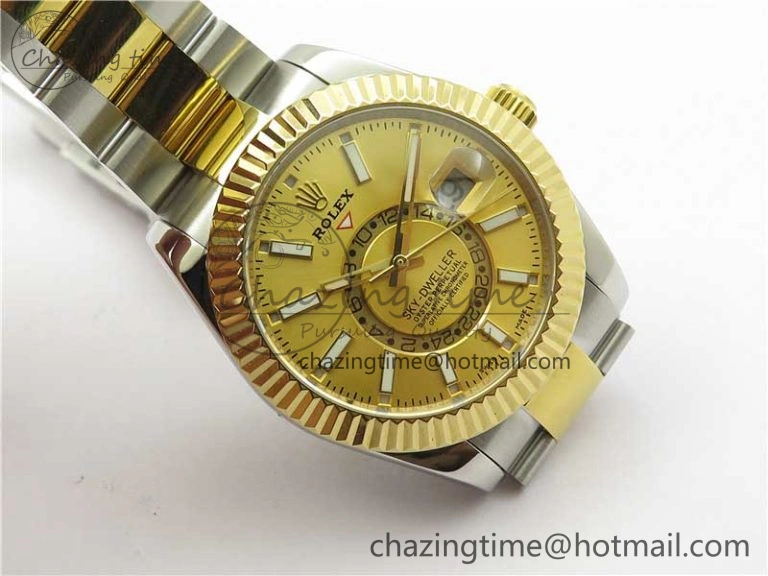 Sky-Dweller 326934 SS YG AIF Gold Dial on SS YG Bracelet A23J to GoodFit 2786