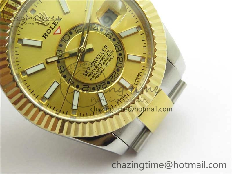 Sky-Dweller 326934 SS YG AIF Gold Dial on SS YG Bracelet A23J to GoodFit 2786