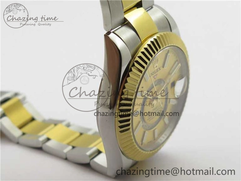 Sky-Dweller 326934 SS YG AIF Gold Dial on SS YG Bracelet A23J to GoodFit 2786