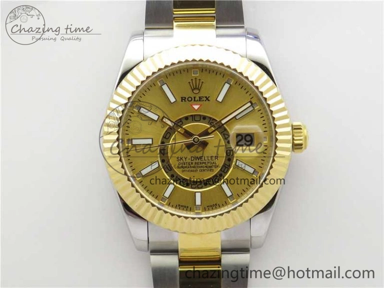 Sky-Dweller 326934 SS YG AIF Gold Dial on SS YG Bracelet A23J to GoodFit 2786