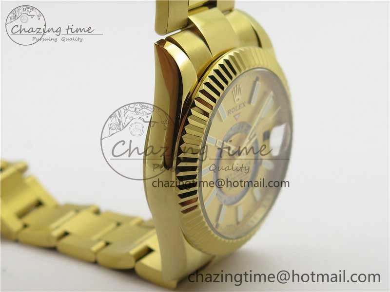 Versatile Sky-Dweller 326934 YG AIF Gold Dial on YG Bracelet A23J to 2785