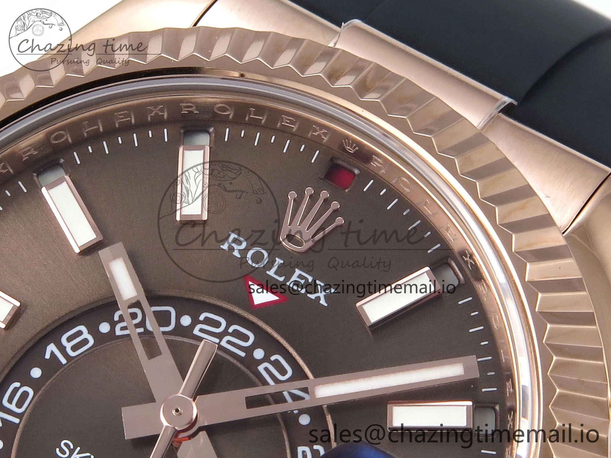 AllSeason Sky-Dweller 336235 RG ZF 1:1 Best Edition Brown Dial on Oysterflex Strap A23J (Gain Weight) 909