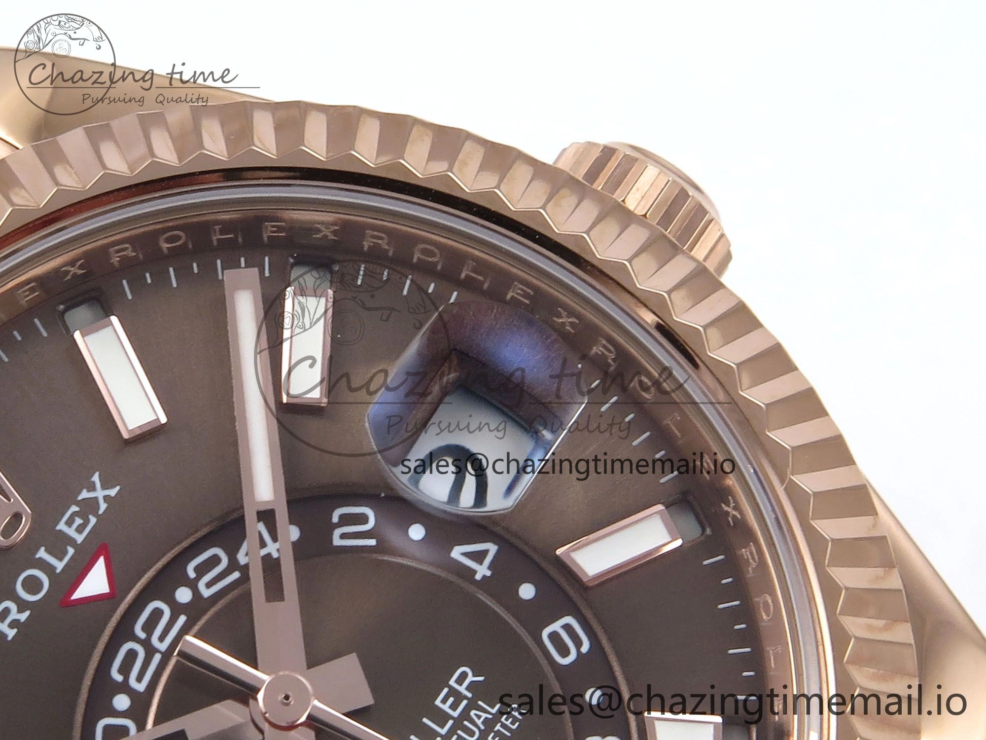 AllSeason Sky-Dweller 336235 RG ZF 1:1 Best Edition Brown Dial on Oysterflex Strap A23J (Gain Weight) 909