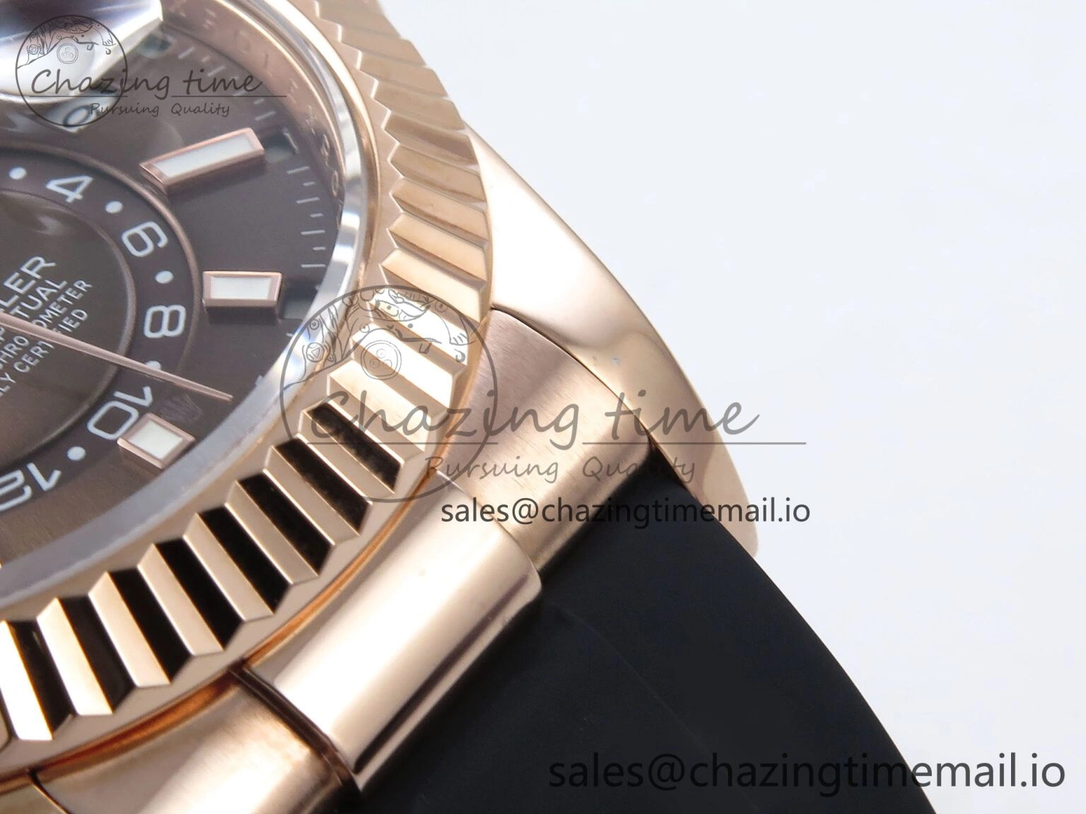 AllSeason Sky-Dweller 336235 RG ZF 1:1 Best Edition Brown Dial on Oysterflex Strap A23J (Gain Weight) 909