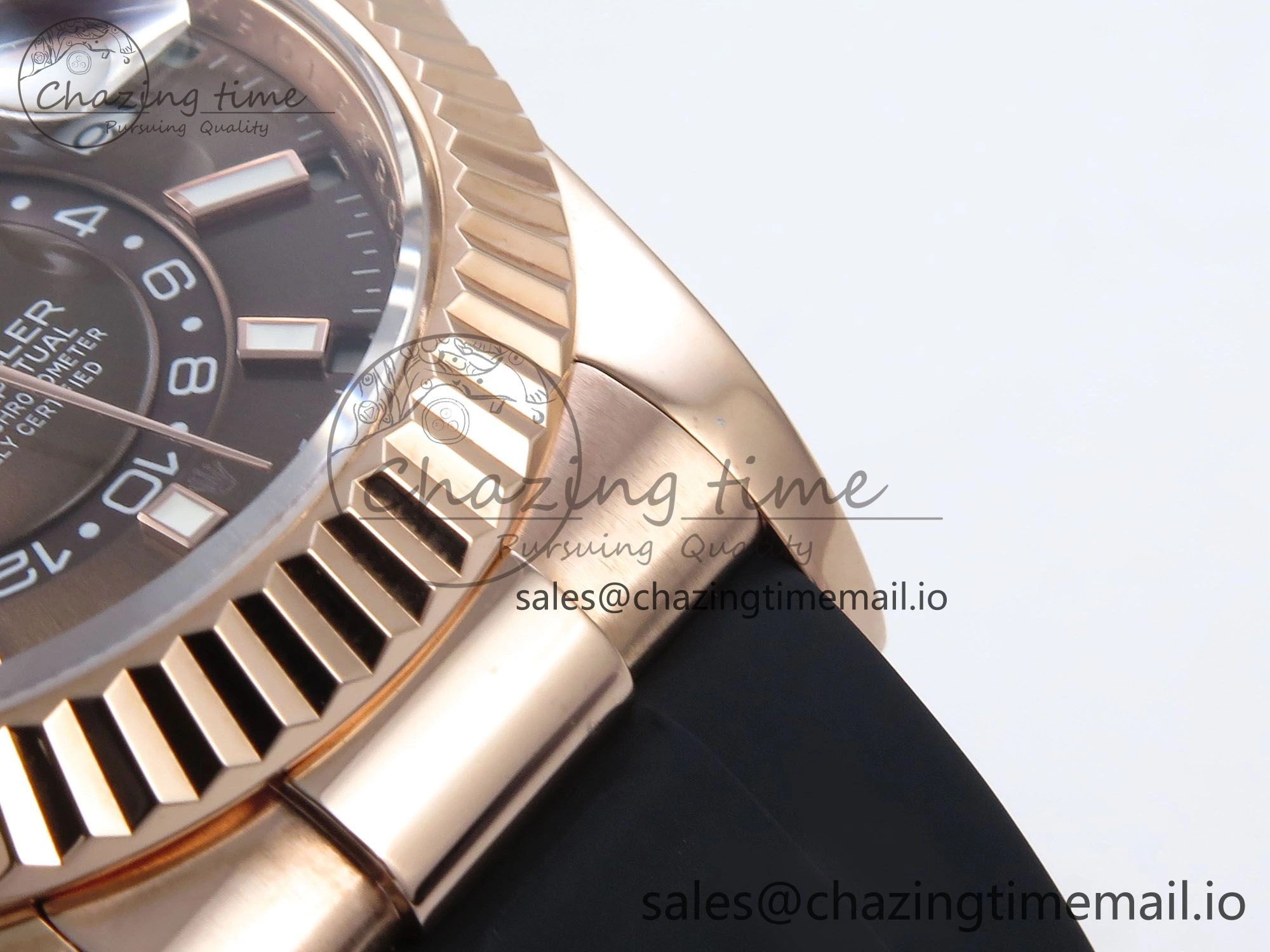 AllSeason Sky-Dweller 336235 RG ZF 1:1 Best Edition Brown Dial on Oysterflex Strap A23J (Gain Weight) 909