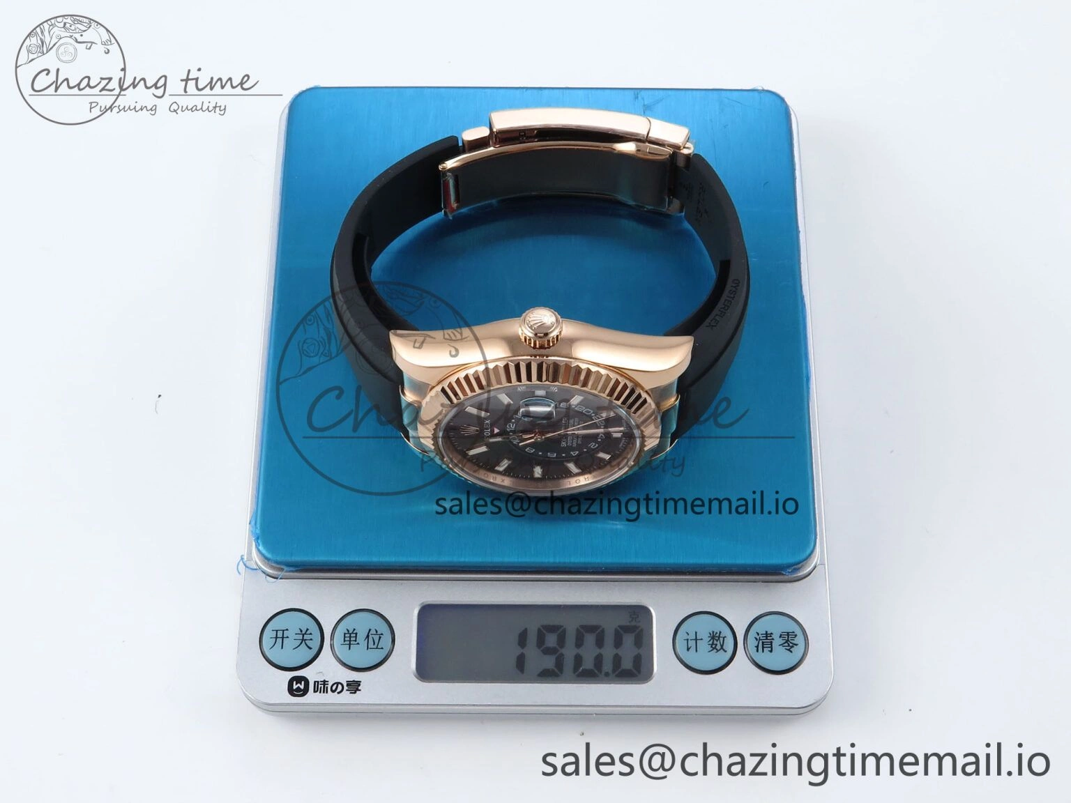 Sky-Dweller 336235 RG ZF 1:1 Best Edition Gray Dial on Oysterflex Strap A23J (Gain Weight) Seasonal 908
