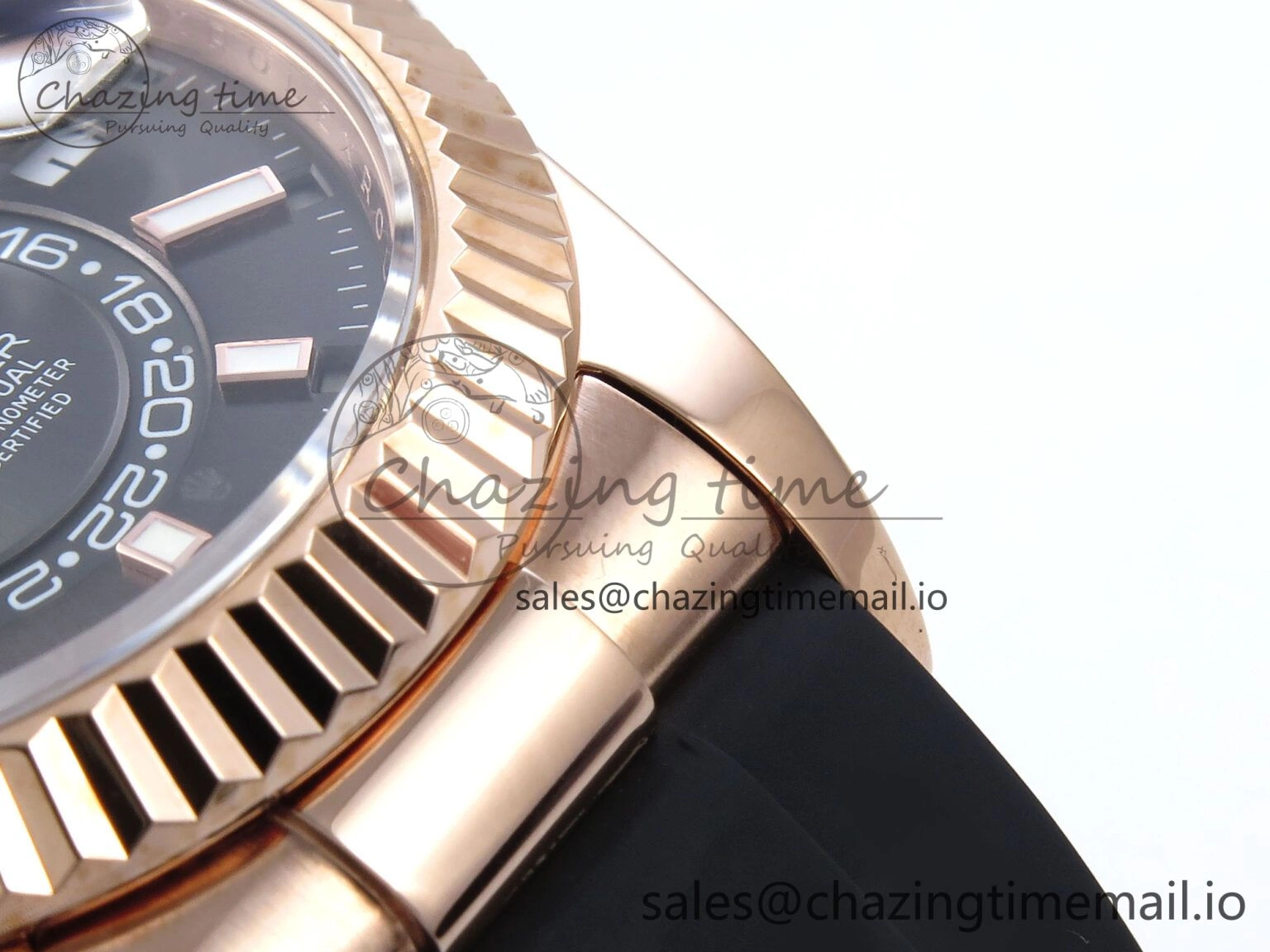 Sky-Dweller 336235 RG ZF 1:1 Best Edition Gray Dial on Oysterflex Strap A23J (Gain Weight) Seasonal 908