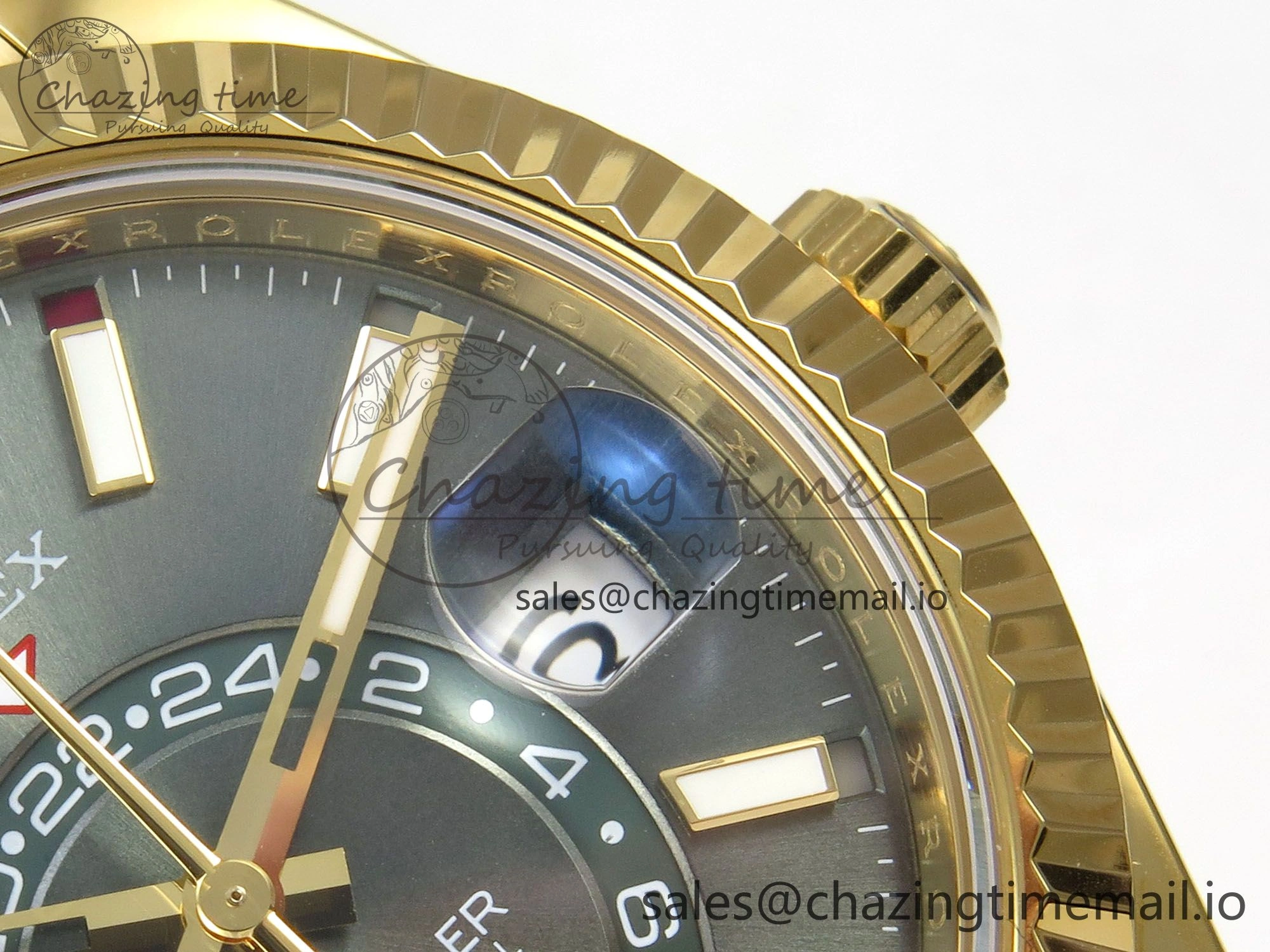 Sky-Dweller 336238 YG ZF 1:1 Best Edition Mint Green Dial on Oysterflex Rubber Strap Asian 2824(Gain Weight) MoistureWicking 32