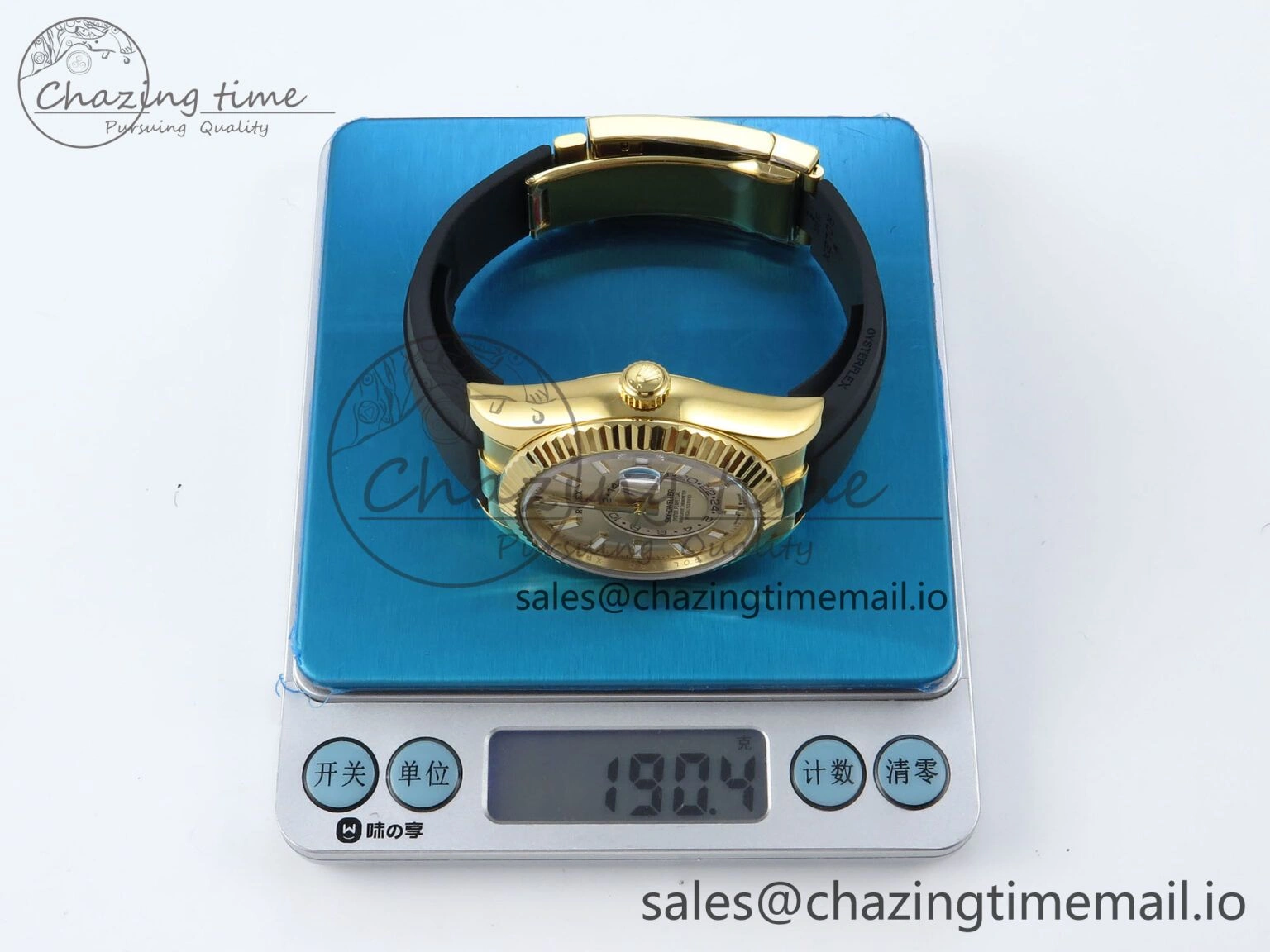 Sky-Dweller 336238 YG ZF 1:1 Best Edition YG Dial on Oysterflex Strap A23J (Gain Weight) ZeroBulk 905