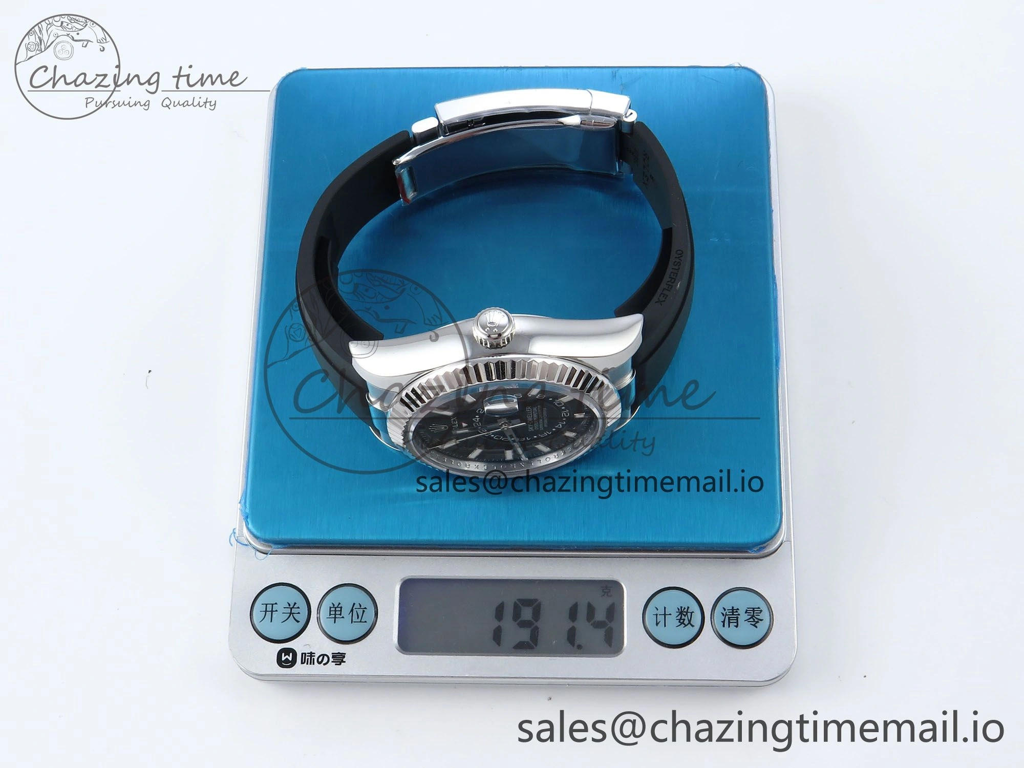 Sky-Dweller 336239 SS ZF 1:1 Best Edition Black Dial on Oysterflex Strap A23J (Gain Weight) Trendsetting 911