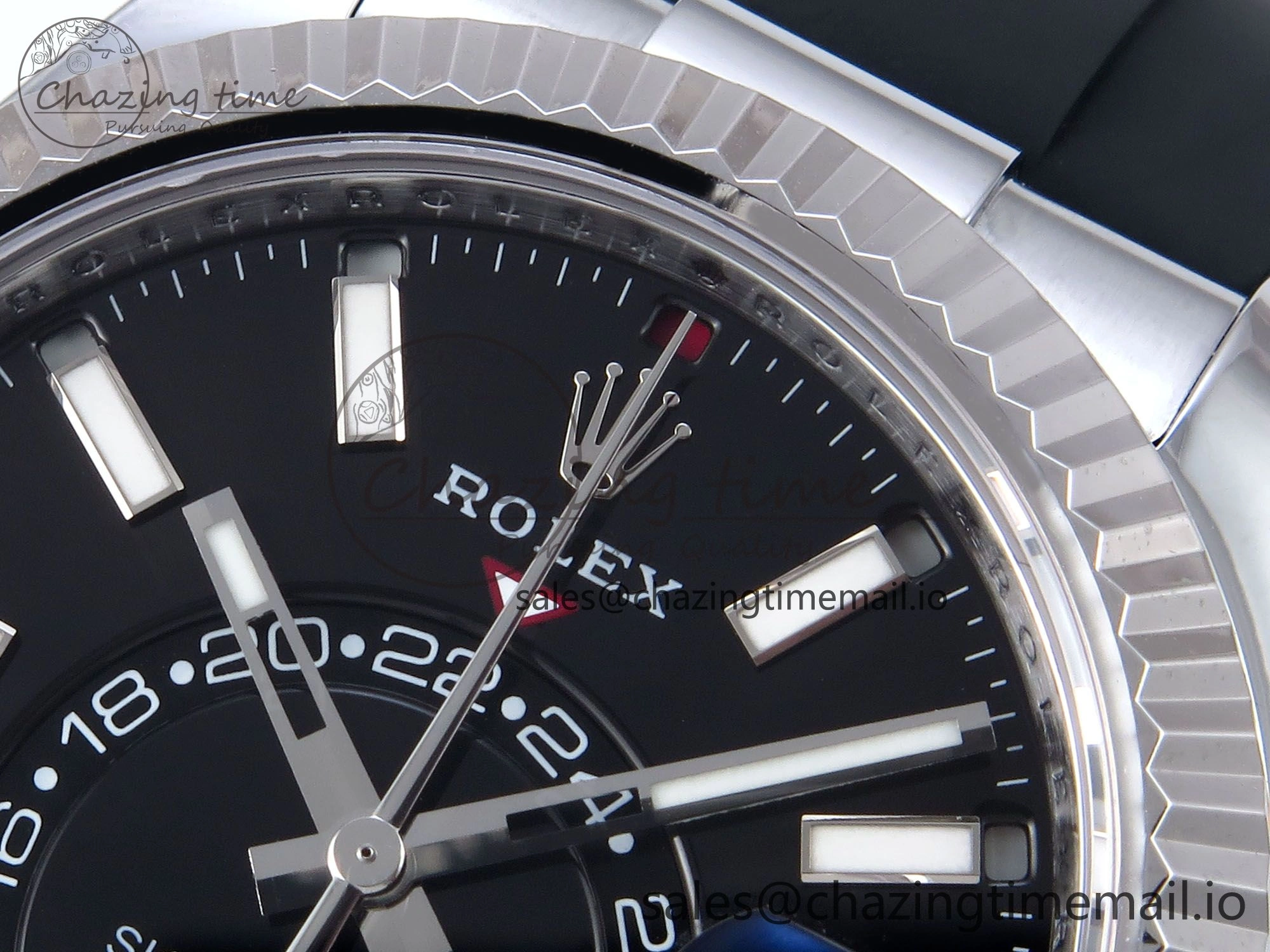 Sky-Dweller 336239 SS ZF 1:1 Best Edition Black Dial on Oysterflex Strap A23J (Gain Weight) Trendsetting 911