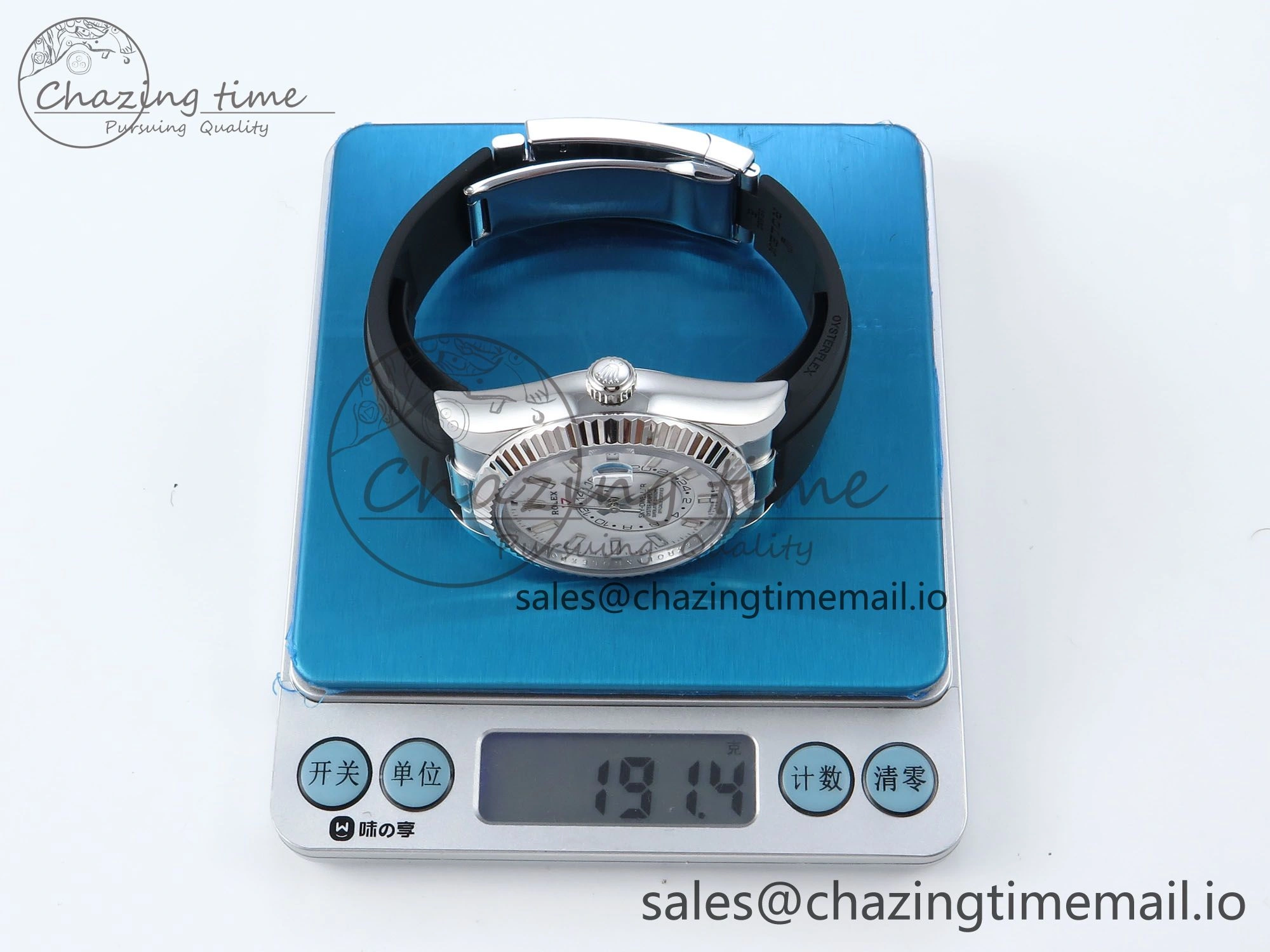 Sky-Dweller 336239 SS ZF 1:1 Best Edition White Dial on Oysterflex Strap A23J (Gain Weight) Efficient 910