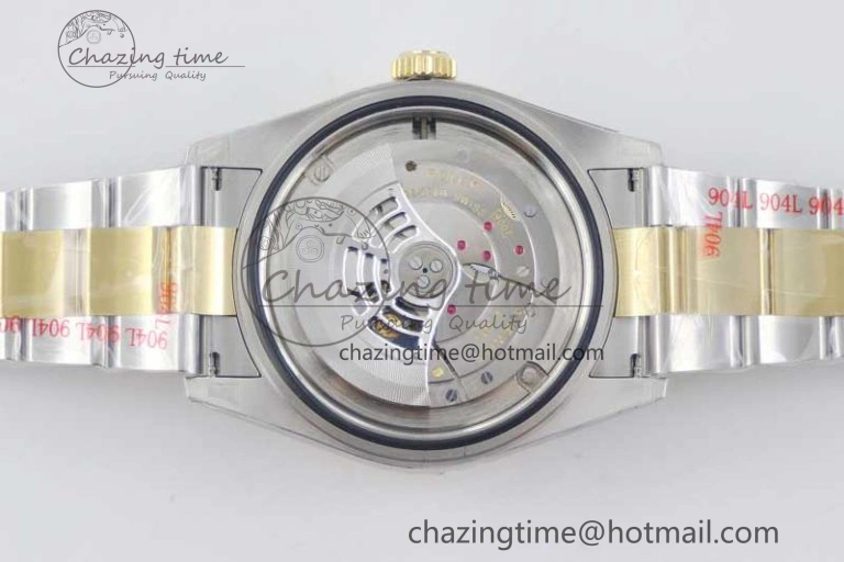 Durable Sky-Dweller 904L SS YG Noob 1:1 Best Edition Black Dial on SS YG Bracelet Asian 23J to 2386