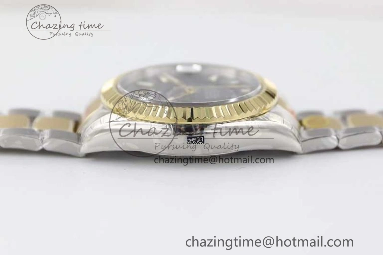 Durable Sky-Dweller 904L SS YG Noob 1:1 Best Edition Black Dial on SS YG Bracelet Asian 23J to 2386