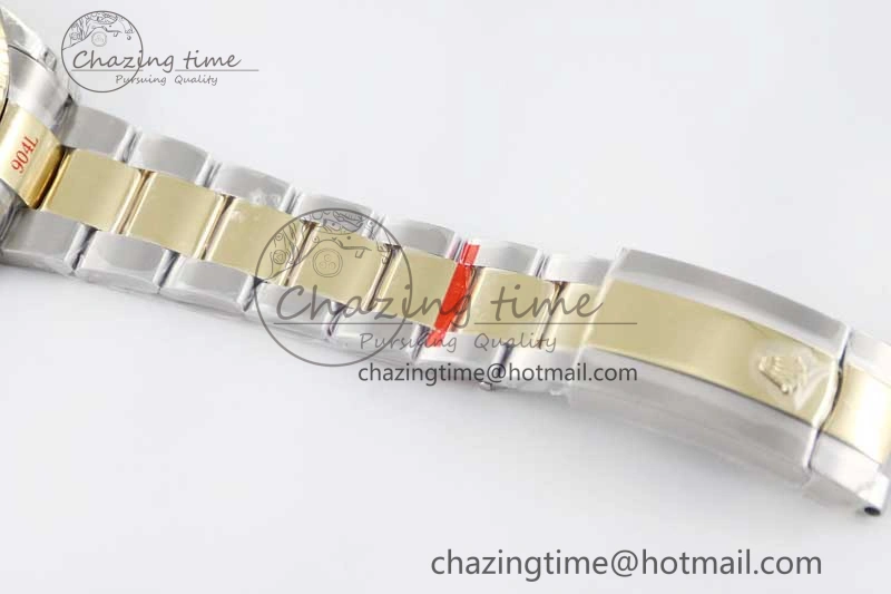 Snug Sky-Dweller 904L SS YG Noob 1:1 Best Edition Gold Dial on SS YG Bracelet Asian 23J to 2384