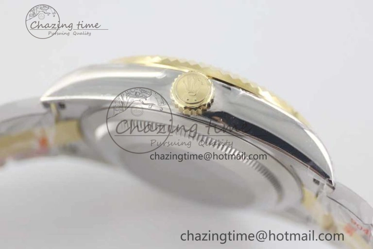 Snug Sky-Dweller 904L SS YG Noob 1:1 Best Edition Gold Dial on SS YG Bracelet Asian 23J to 2384