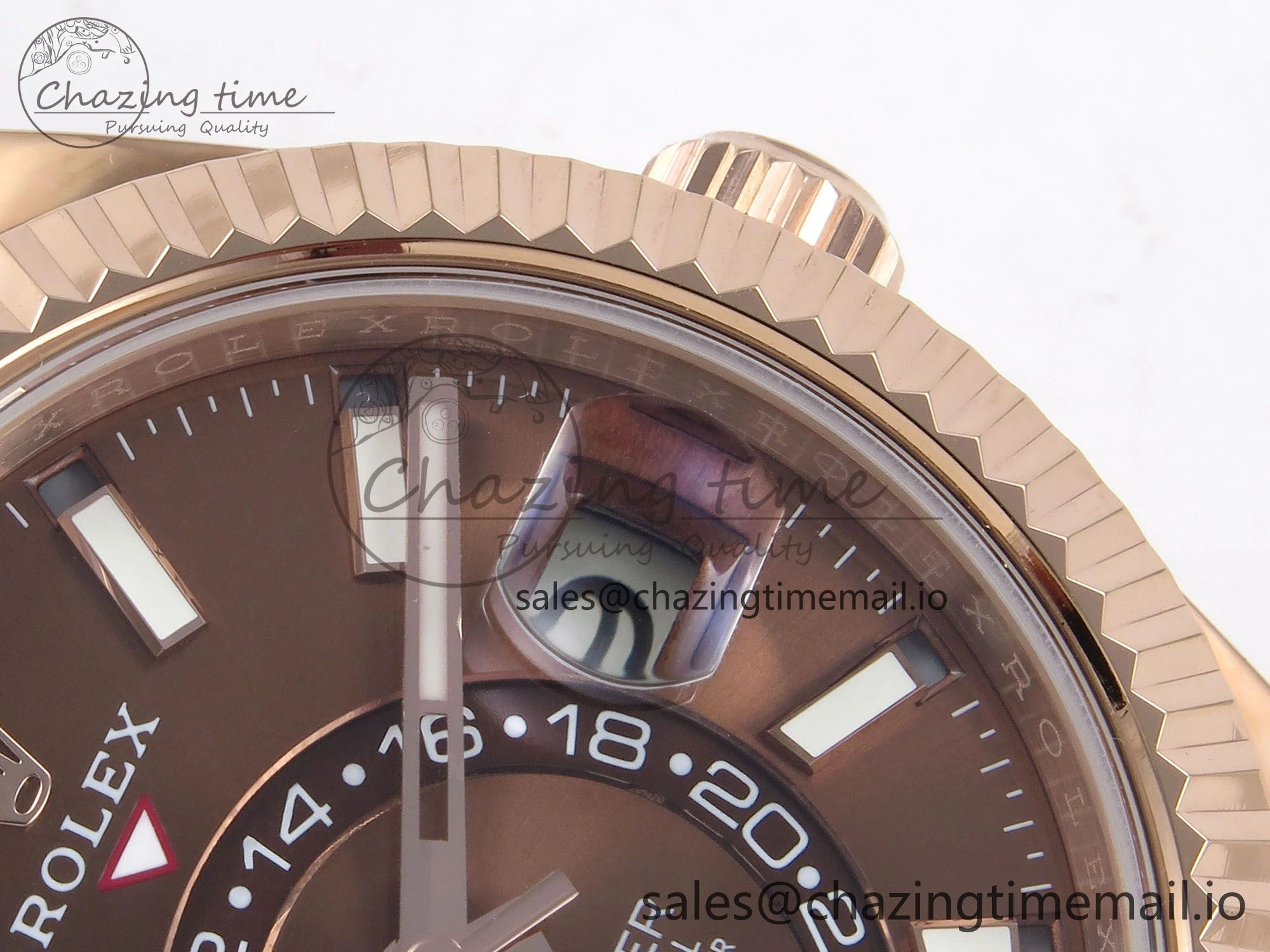 Sky-Dweller RG Noob Best Edition Brown Dial on RG Jubilee Bracelet A23J WrinkleFree 1190