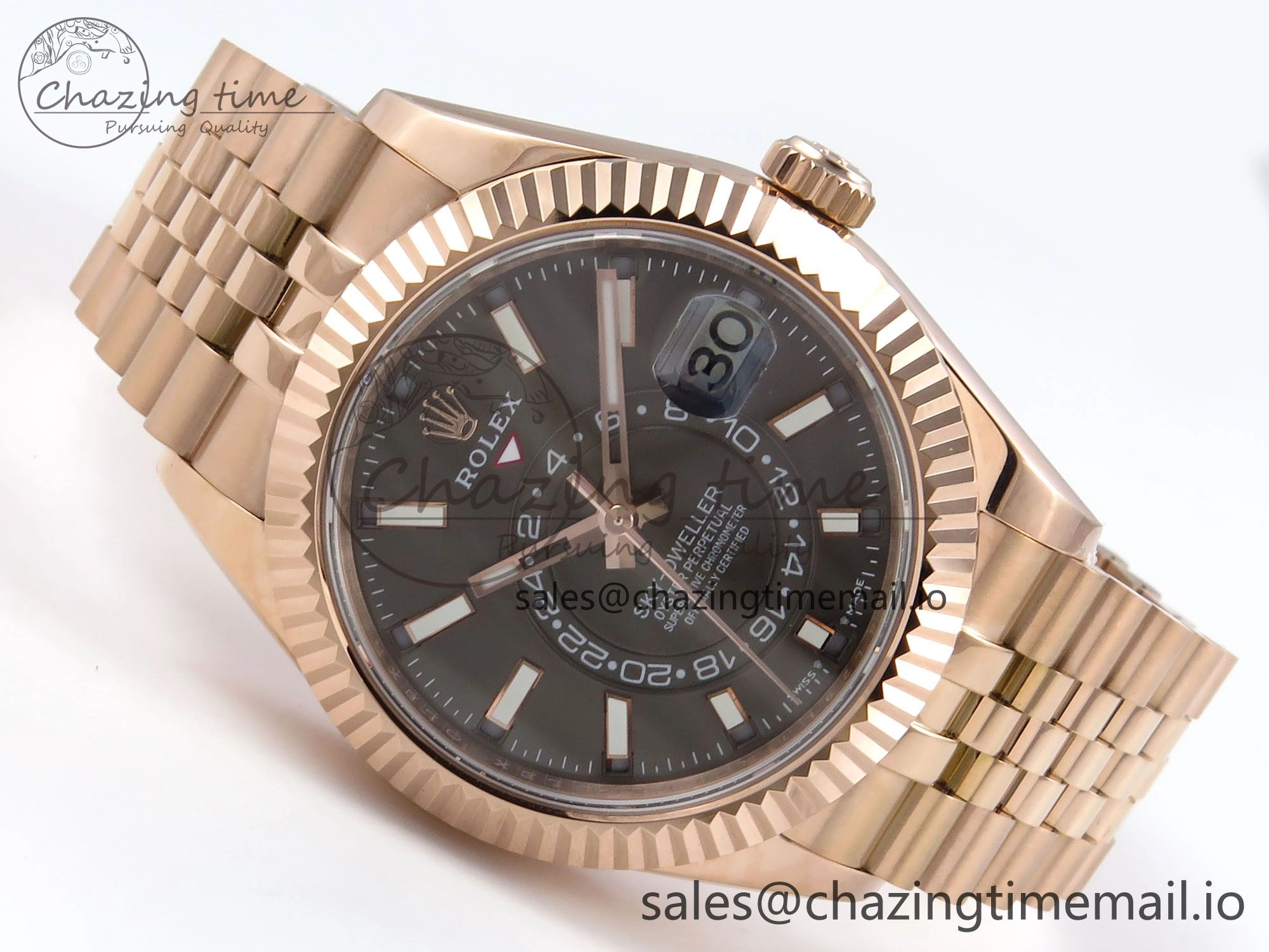 Sky-Dweller RG Noob Best Edition Gray Dial on RG Jubilee Bracelet A23J FashionForward 1192