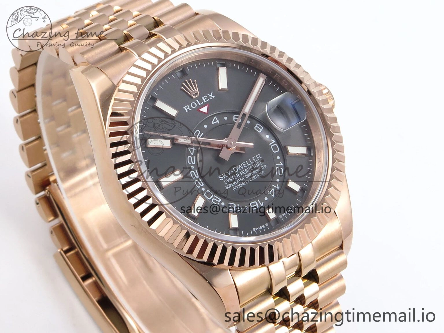 Sky-Dweller RG Noob Best Edition Gray Dial on RG Jubilee Bracelet A23J FashionForward 1192