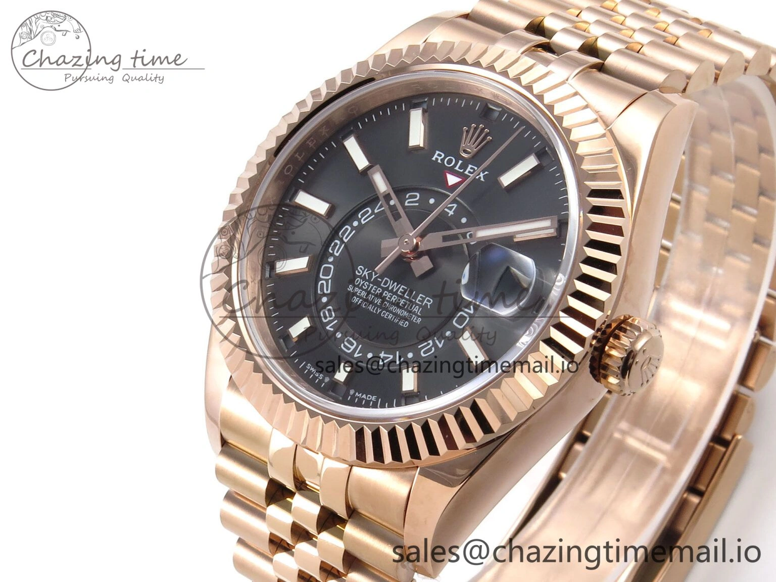 Sky-Dweller RG Noob Best Edition Gray Dial on RG Jubilee Bracelet A23J FashionForward 1192
