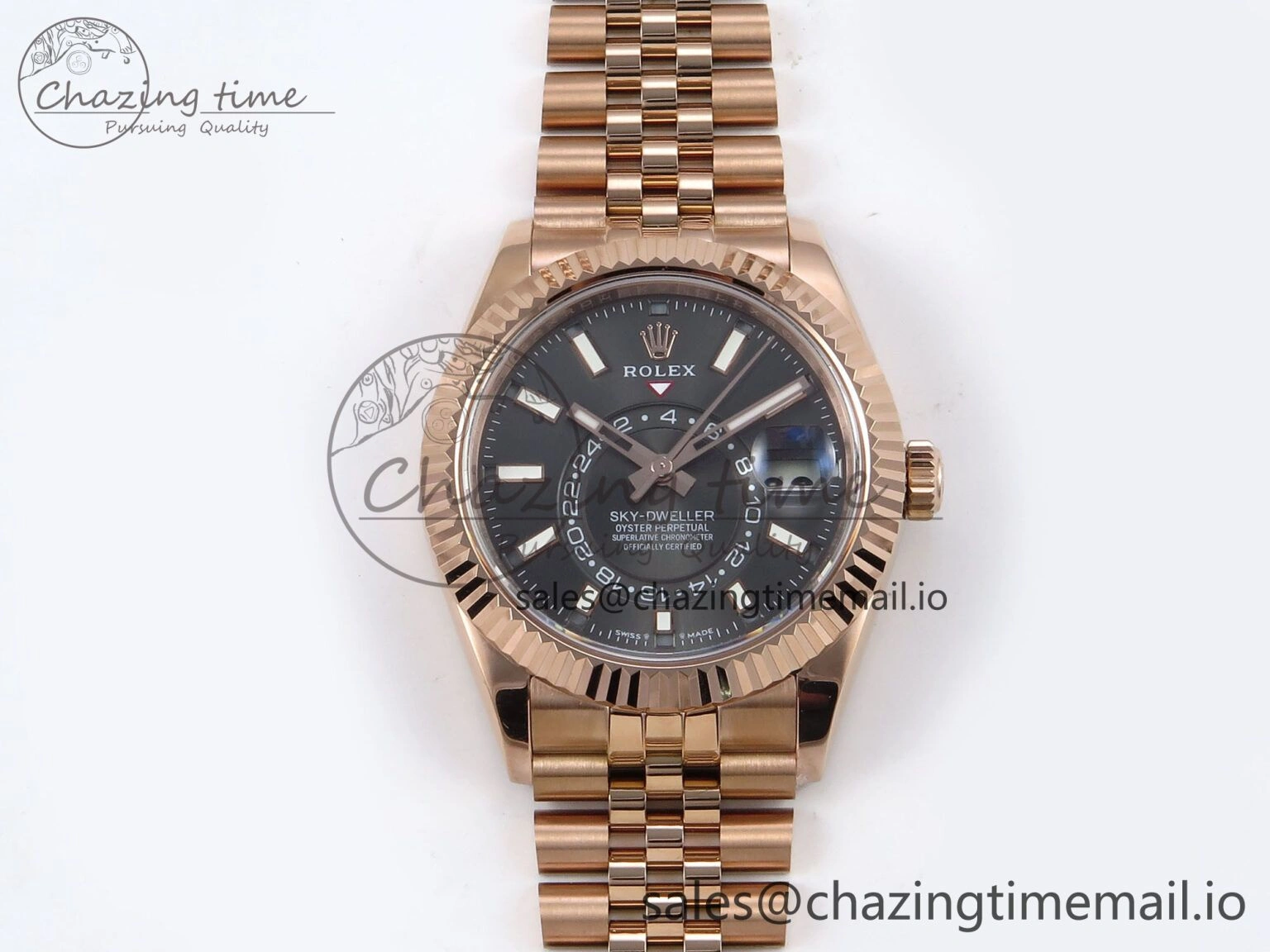 Sky-Dweller RG Noob Best Edition Gray Dial on RG Jubilee Bracelet A23J FashionForward 1192