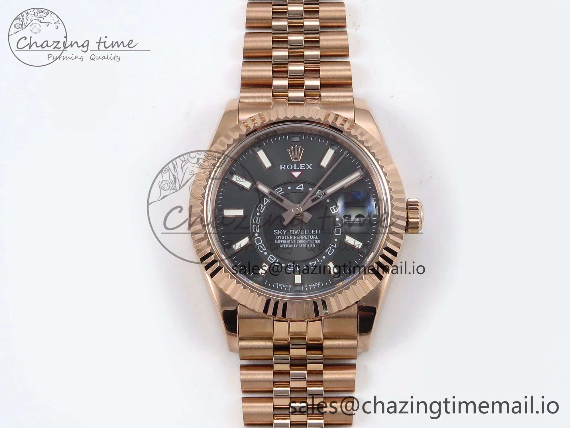 Sky-Dweller RG Noob Best Edition Gray Dial on RG Jubilee Bracelet A23J FashionForward 1192