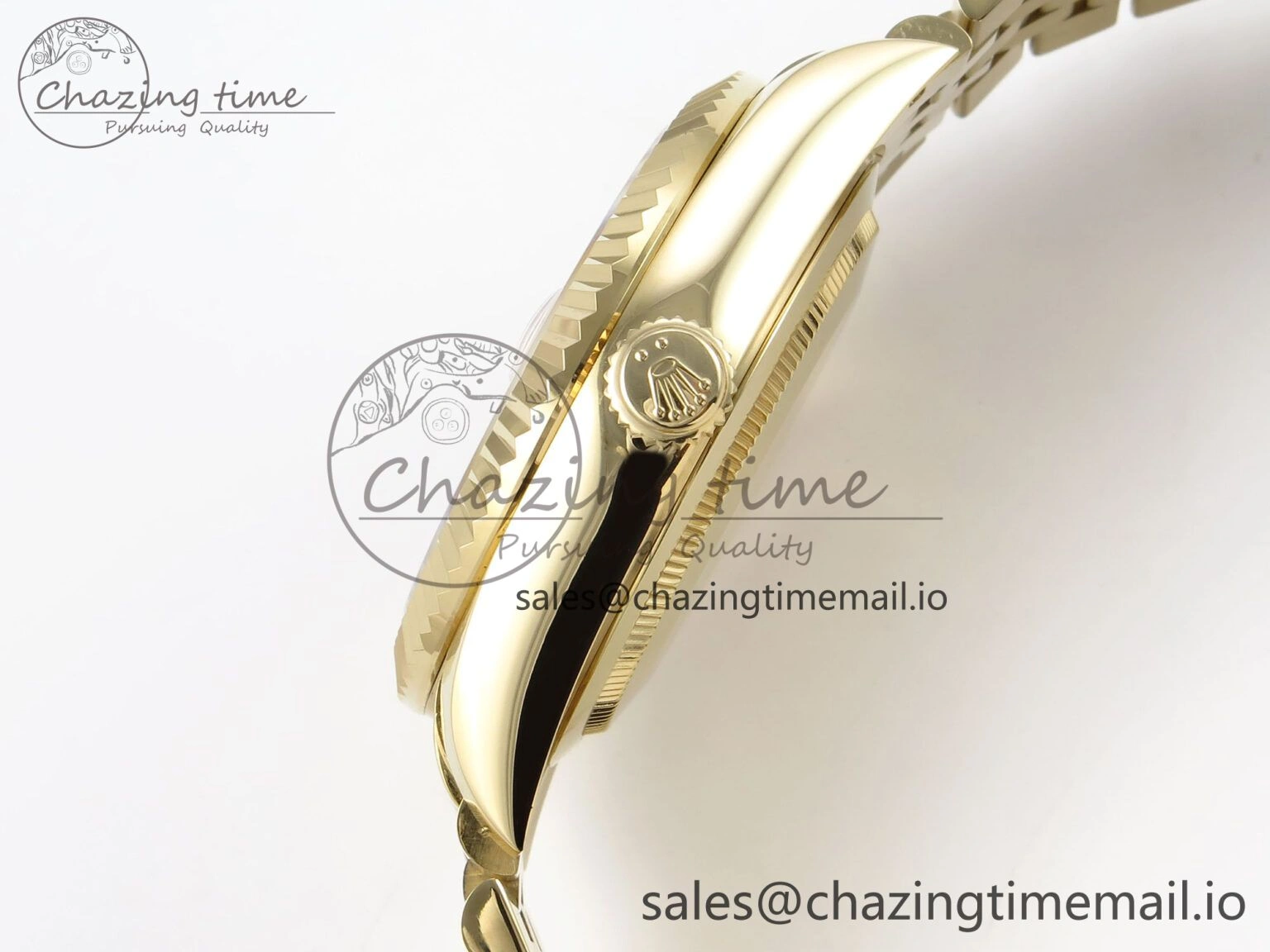 Sky-Dweller YG Noob Best Edition Gold Dial on YG Jubilee Bracelet A23J Soft 1184