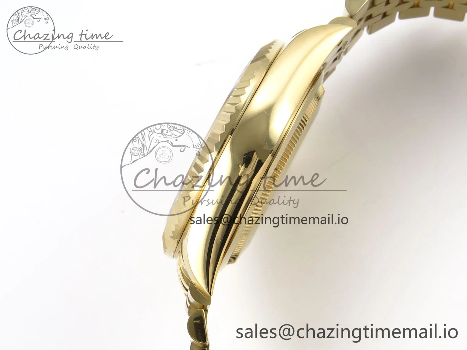 Sky-Dweller YG Noob Best Edition Gold Dial on YG Jubilee Bracelet A23J Soft 1184