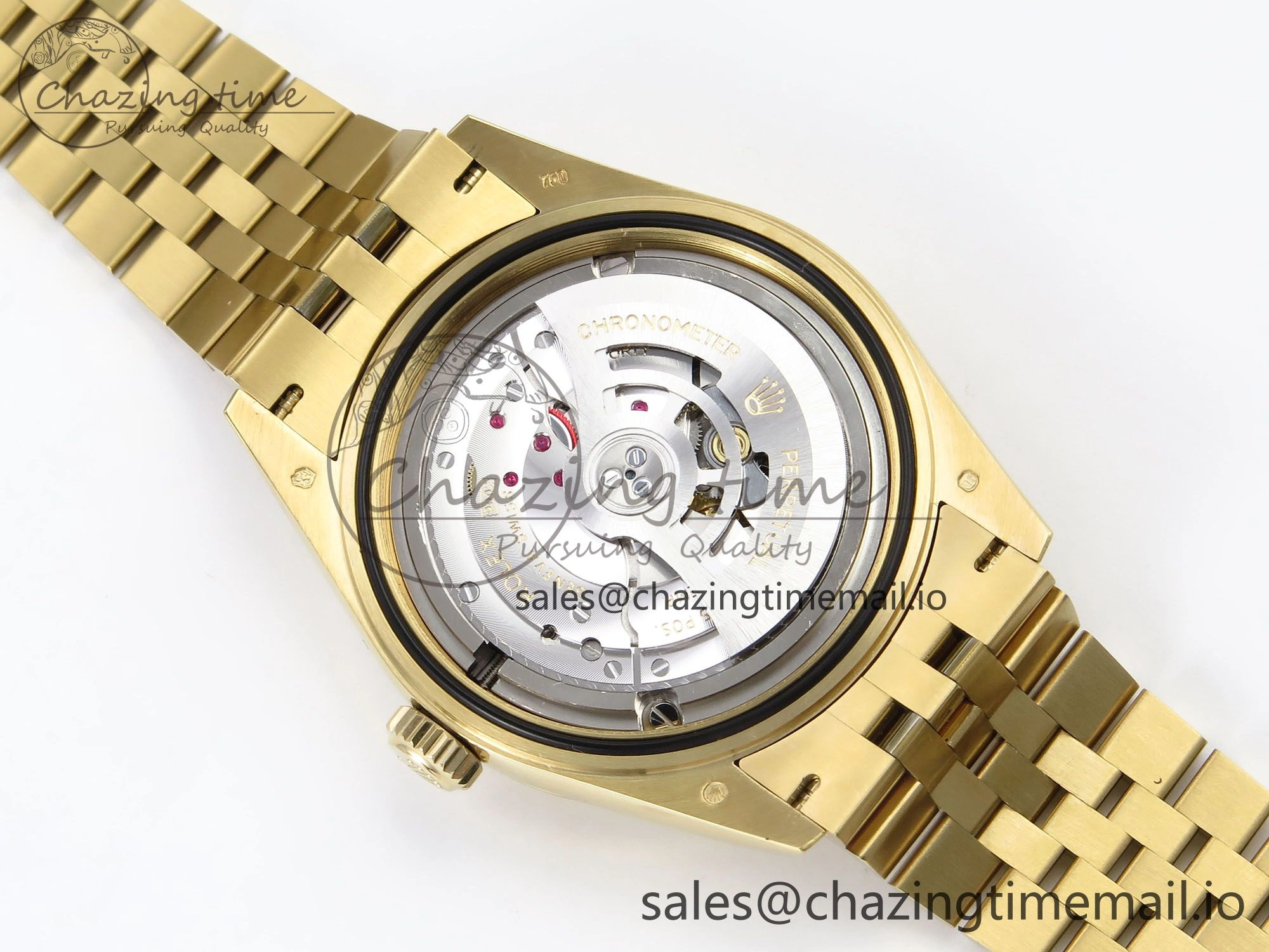 Sky-Dweller YG Noob Best Edition Gold Dial on YG Jubilee Bracelet A23J Soft 1184