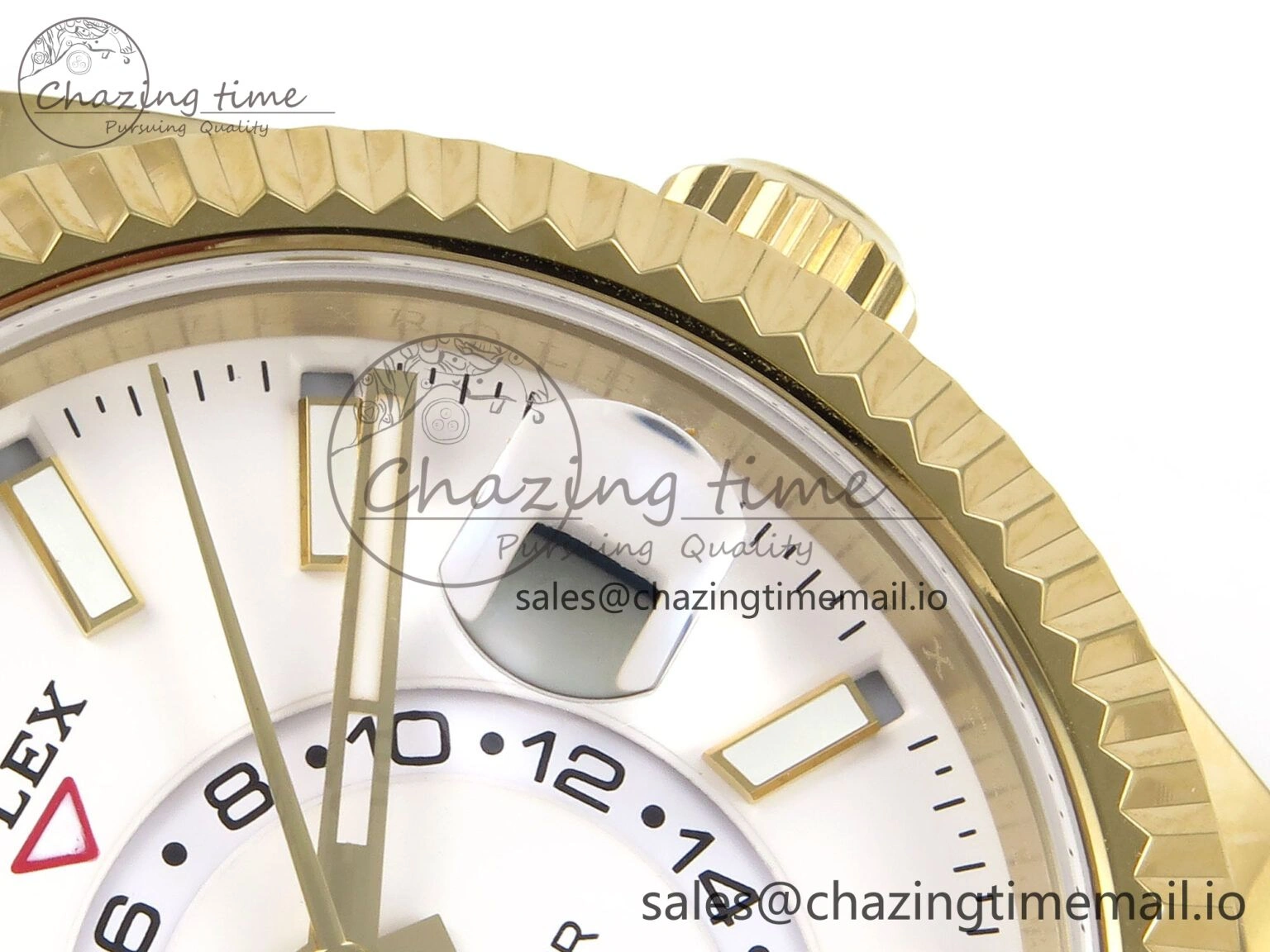 FreshLook Sky-Dweller YG Noob Best Edition White Dial on YG Jubilee Bracelet A23J 1182
