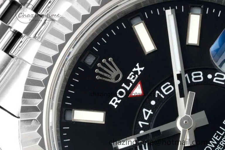 Skydweller SS Noob Best Edition Black Dial on SS Jubilee Bracelet A23J Chic 2294