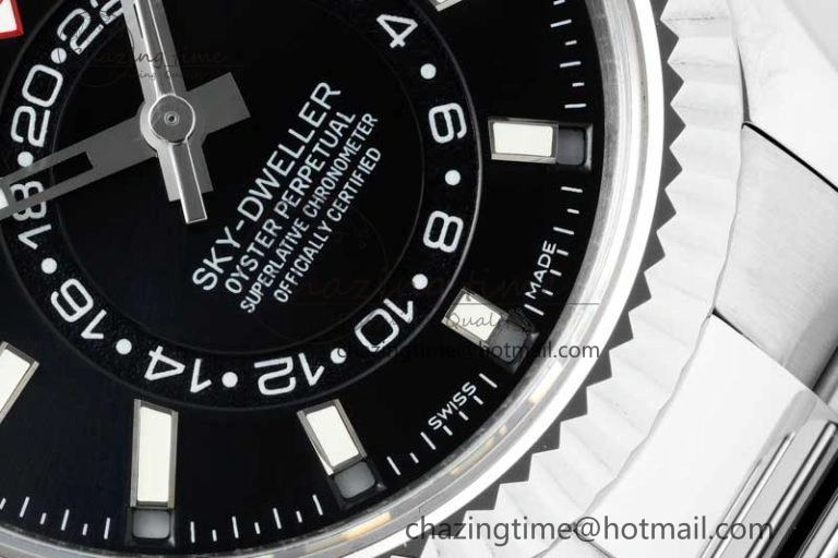 Skydweller SS Noob Best Edition Black Dial on SS Oyster Bracelet A23J Seasonal 2292