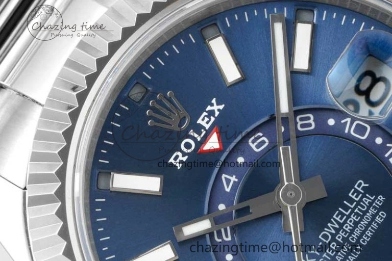 TechFriendly Skydweller SS Noob Best Edition Blue Dial on SS Oyster Bracelet A23J 2293