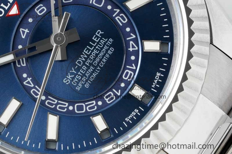 TechFriendly Skydweller SS Noob Best Edition Blue Dial on SS Oyster Bracelet A23J 2293