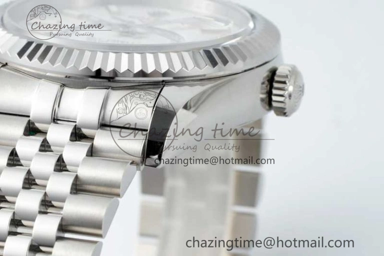 Skydweller SS Noob Best Edition White Dial on SS Jubilee Bracelet A23J Flexible 2289
