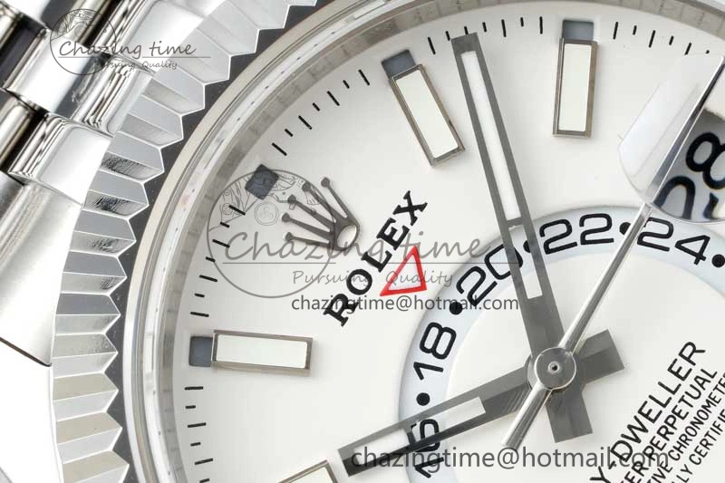 Skydweller SS Noob Best Edition White Dial on SS Jubilee Bracelet A23J Flexible 2289