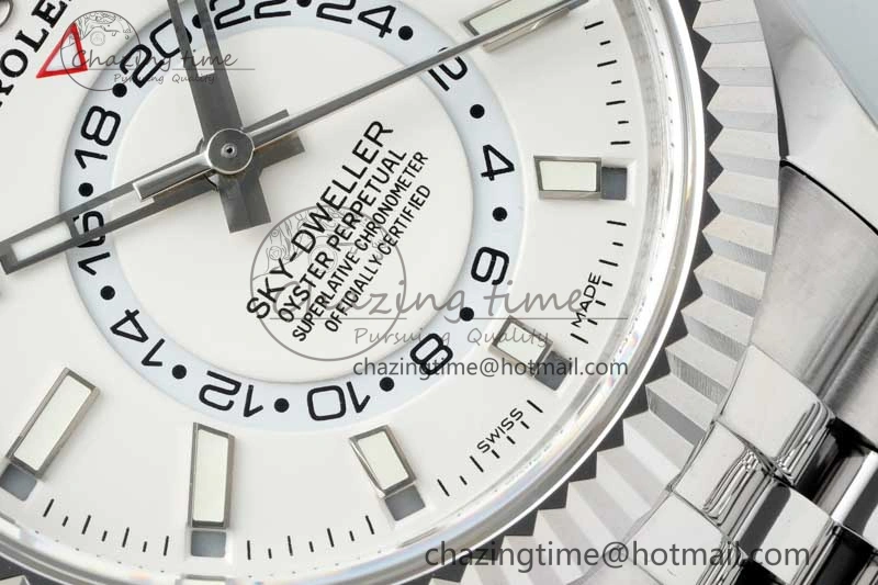 Skydweller SS Noob Best Edition White Dial on SS Jubilee Bracelet A23J Flexible 2289
