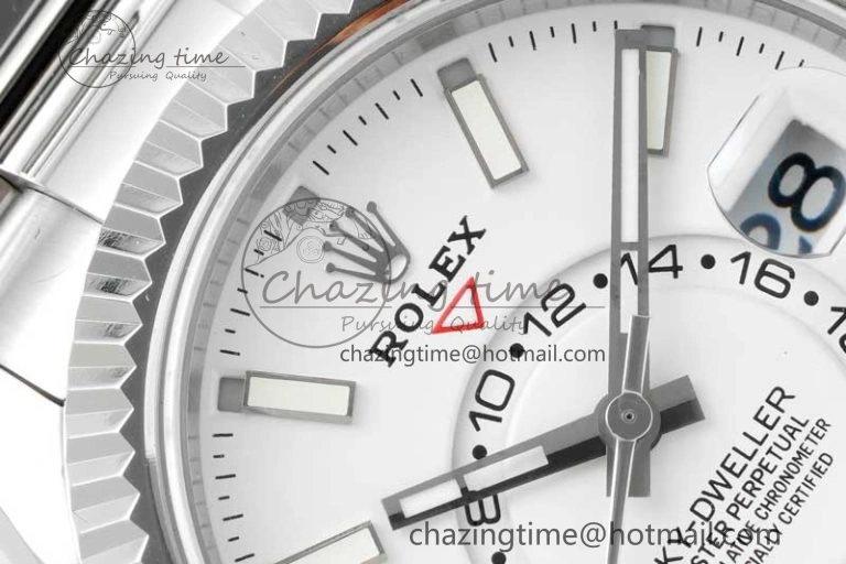 Skydweller SS Noob Best Edition White Dial on SS Oyster Bracelet A23J Youthful 2288