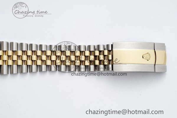 Sleek Skydweller SS YG Noob Best Edition White Dial on SS YG Jubilee Bracelet A23J 2125