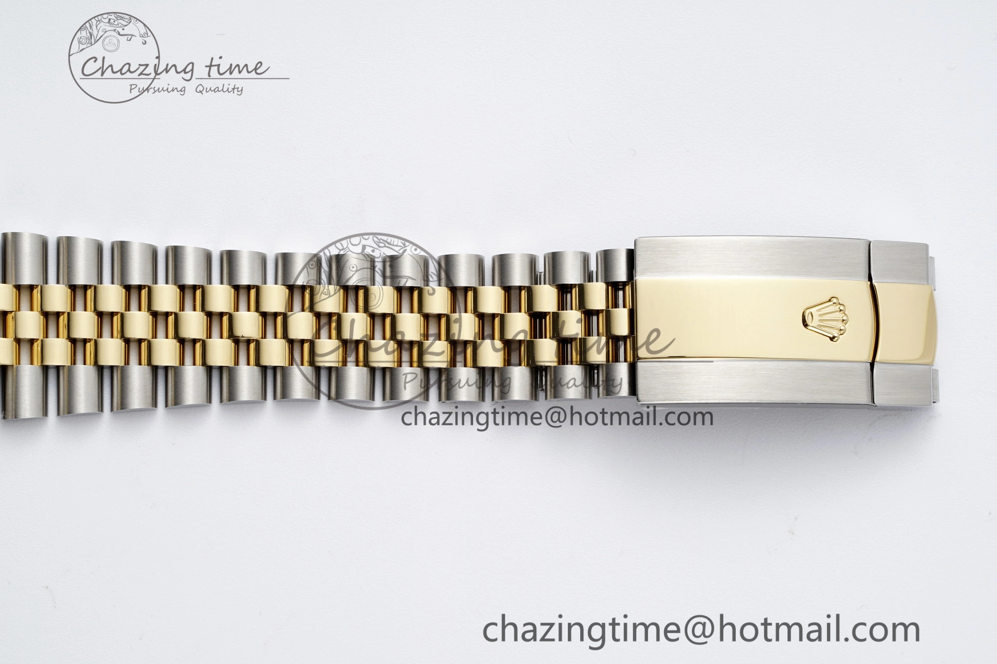 Sleek Skydweller SS YG Noob Best Edition White Dial on SS YG Jubilee Bracelet A23J 2125