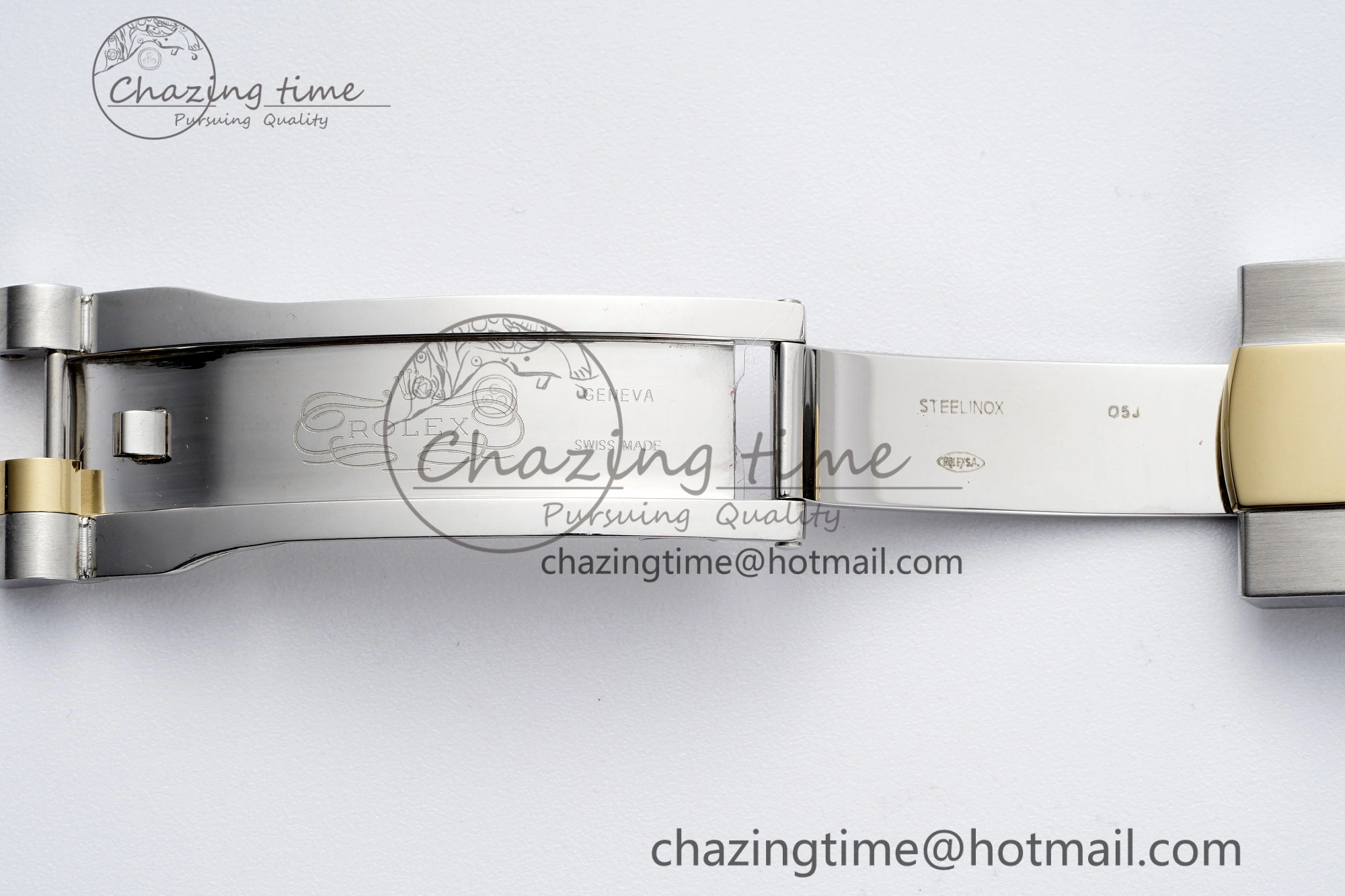 Sleek Skydweller SS YG Noob Best Edition White Dial on SS YG Jubilee Bracelet A23J 2125
