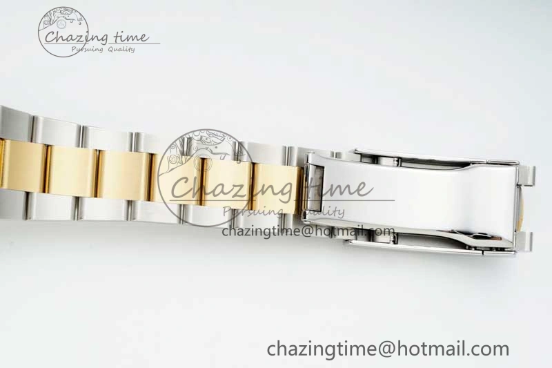 Bright Skydweller SS YG Noob Best Edition White Dial on SS YG Oyater Bracelet A23J 2287