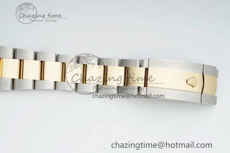 Bright Skydweller SS YG Noob Best Edition White Dial on SS YG Oyater Bracelet A23J 2287