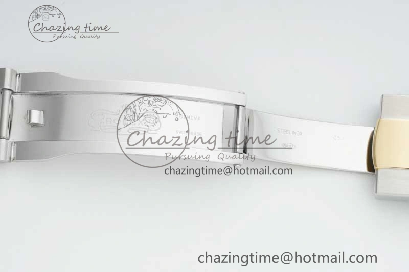 Bright Skydweller SS YG Noob Best Edition White Dial on SS YG Oyater Bracelet A23J 2287