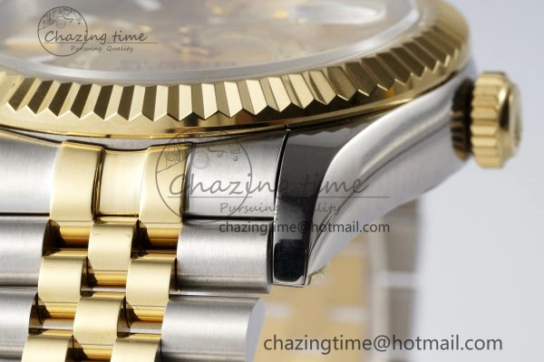 Soft Skydweller SS YG Noob Best Edition YG Dial on SS YG Jubilee Bracelet A23J 2126