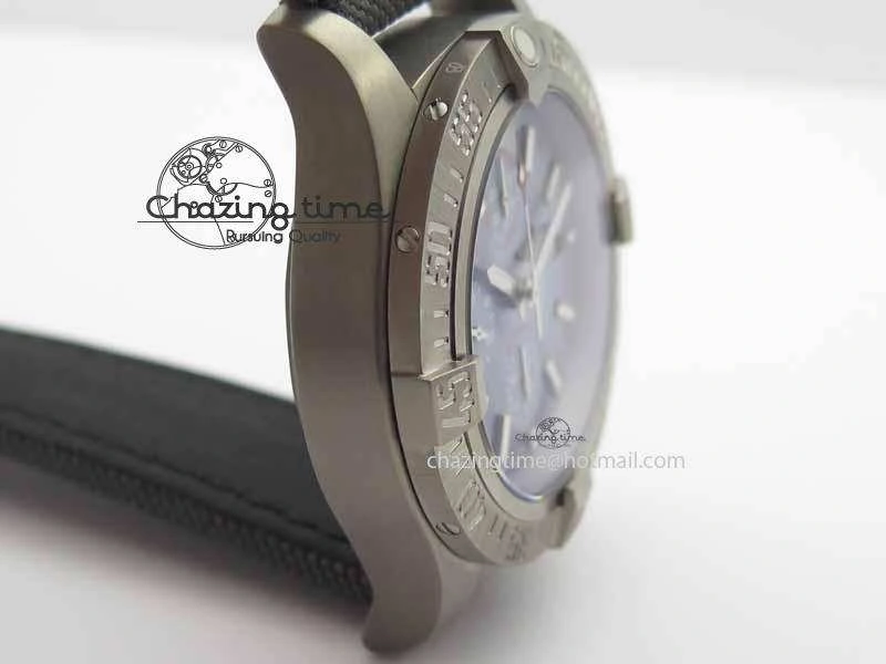 Skyland Avenger Titanium 1:1 Best Edition Blue MOP Dial On Gray Nylon Strap A Efficient 5728